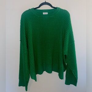 Vestique oversized sweater. Waffle detail.